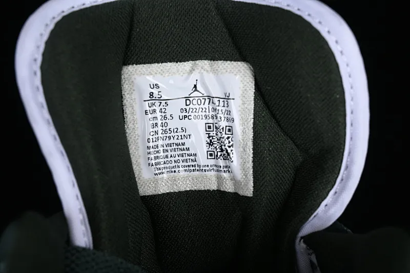 All categories Air Jordan Jordan series basketball shoes Air Jordan 1 Low Z version Air Jordan 1 Low "Olive Green" AJ1 Joe 1 olive green low-top basketball shoes DC0774-113